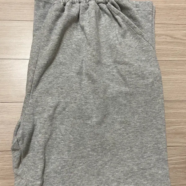 [BUNJANG] Grey Melange Training Pants / 그레이 멜란지 트레이닝 팬츠