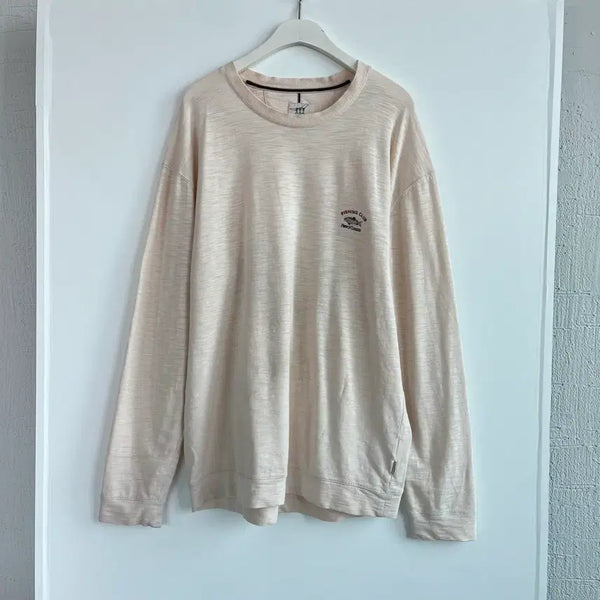 [BUNJANG] Henry Cotton's Beige Long Sleeve T-Shirt / 헨리코튼 110사이즈 베이지색 긴팔티