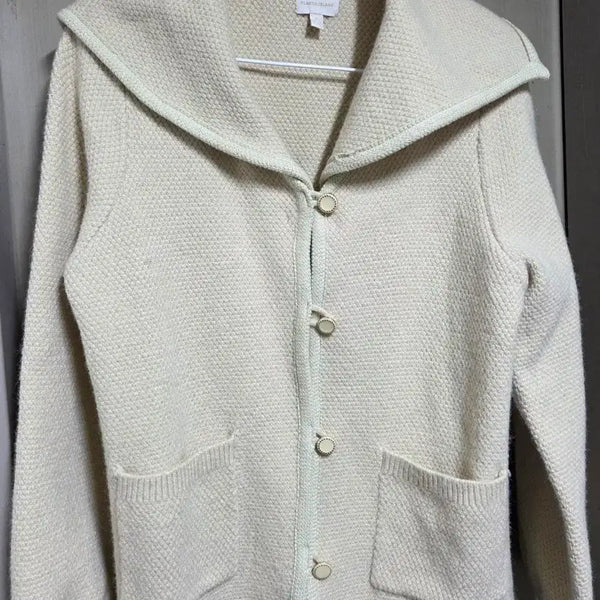 [BUNJANG] Plastic Island Ivory Knit Cardigan (Size S) / 플라스틱 아일랜드 니트 가디건