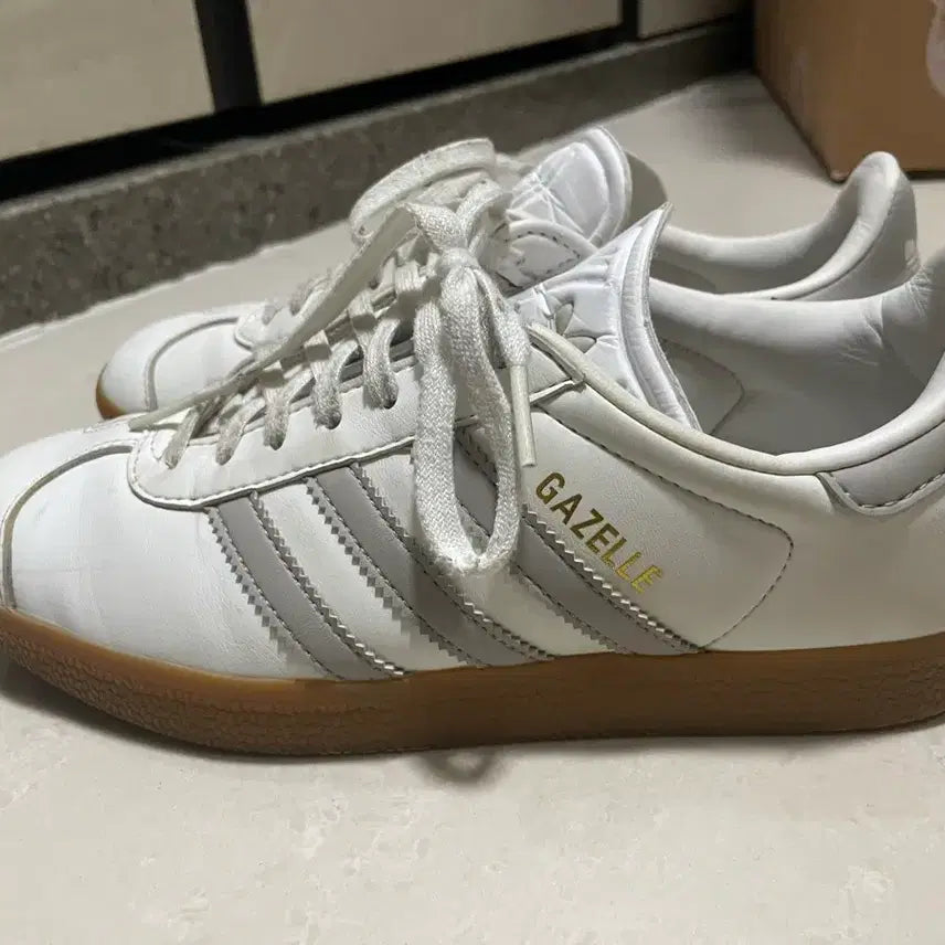 [BUNJANG] Adidas Gazelle Sneakers Grey White / 아디다스 가젤 스니커즈 그레이 화이트