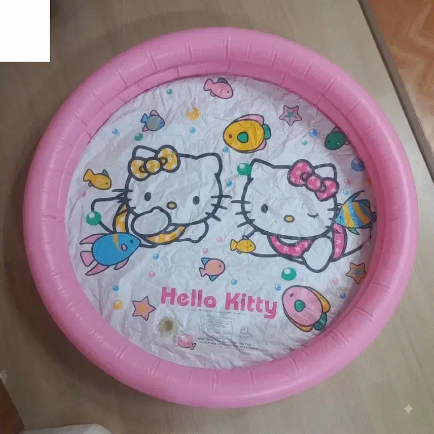 [BUNJANG] Hello Kitty Circular Pool (Baby/Ball Pit) / 헬로키티 유아용 풀장/볼풀장