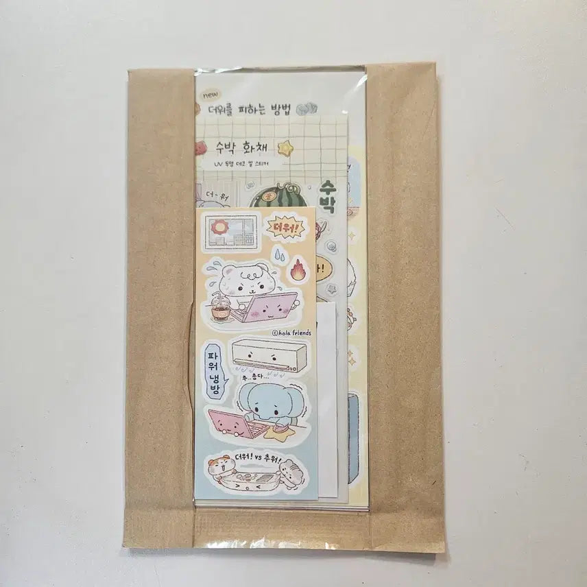 [BUNJANG] Olaf Friends Summer Pack Stickers / 스티커) 올라프렌즈 한여름팩