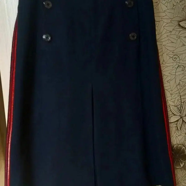 [BUNJANG] System Wool Midi Skirt Dark Navy / 시스템  모직 미디스커트 28~29