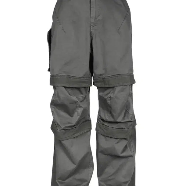[BUNJANG] Fahrcive Layered Pants Charcoal Size 3 / 파아카이브 레이어드 팬츠 차콜 3