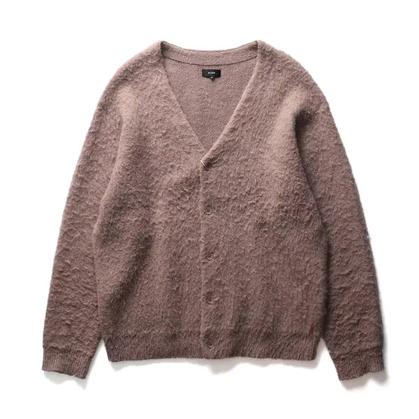 [BUNJANG] BEAMS 7 Gauge Brushed Shaggy Cardigan / BEAMS 7 Gauge Solid Shaggy Cardigan