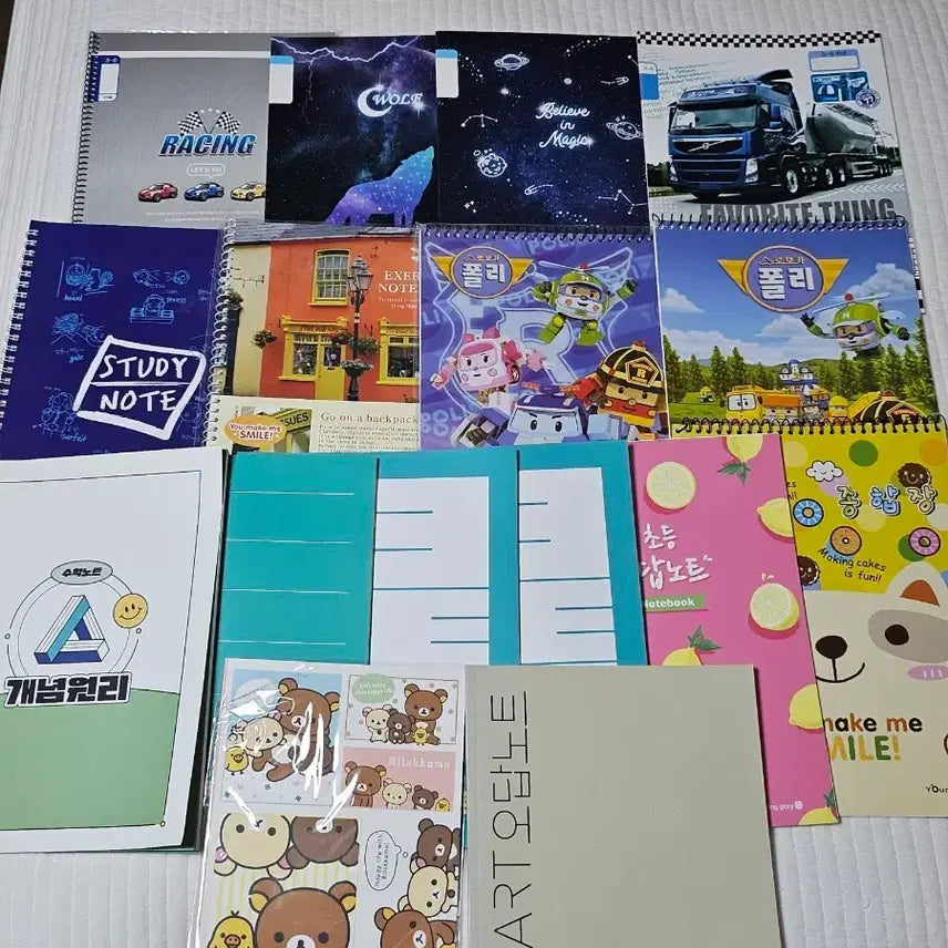 [BUNJANG] 16-Book Notebook Set + Free Gift / [일괄]노트 16권 세트(+덤 증정)