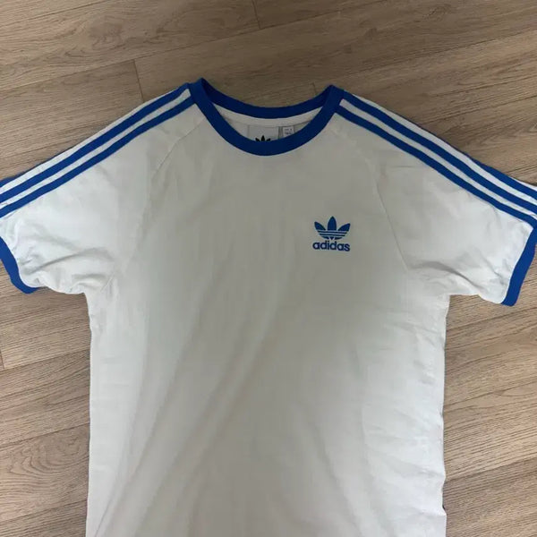[BUNJANG] Adidas 3-Stripes Blue T-Shirt Size S / 아디다스 삼선 파란색 반팔티 S
