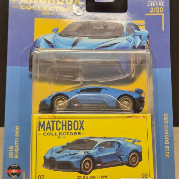[BUNJANG] Matchbox 2018 Bugatti Divo Matte Blue Diecast / 매치박스 2018 부가티 디보 무광블루 다이캐스트