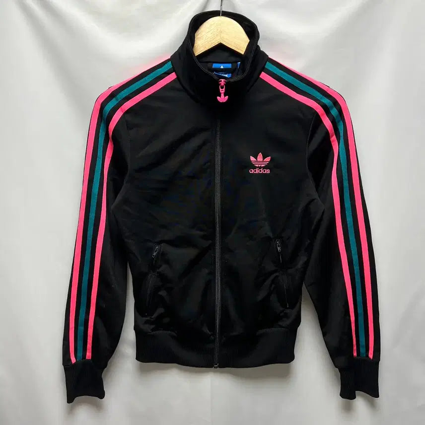 [BUNJANG] Adidas Firebird Back Logo Track Top Jersey Pink Size 85 / [정품/85] 아디다스 파이어버드 백로고 블랙 핑크 분홍 트랙탑 져지