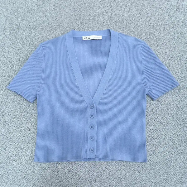 [BUNJANG] Zara Half-Sleeve Cardigan / EUR M USA M MEX 28 자라 반팔 가디건 | 0811B30