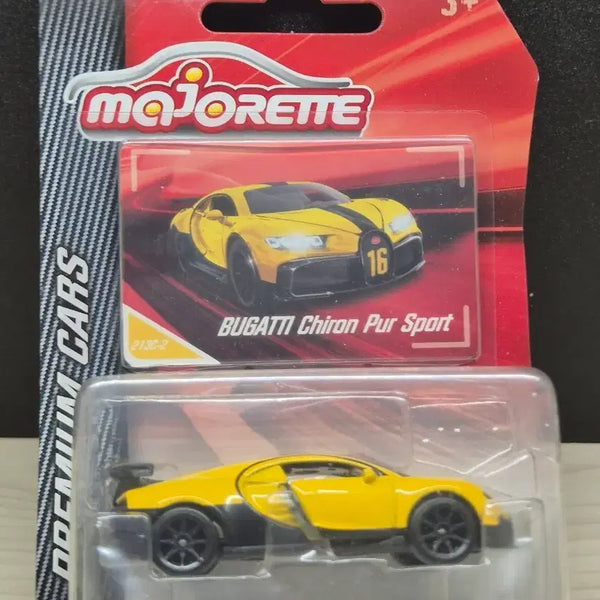 [BUNJANG] Majorette Bugatti Chiron Pur Sport Yellow Diecast Car / 마조렛 부가티 시론 퓨어 스포츠 옐로우 다이캐스트