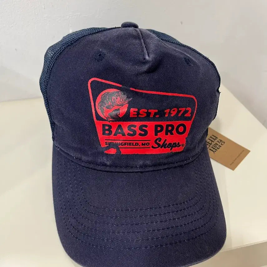 [BUNJANG] Bass Pro Shops Navy Mesh Trucker Hat / 배스 프로 샵 네이비 메쉬캡 / 트러커 모자