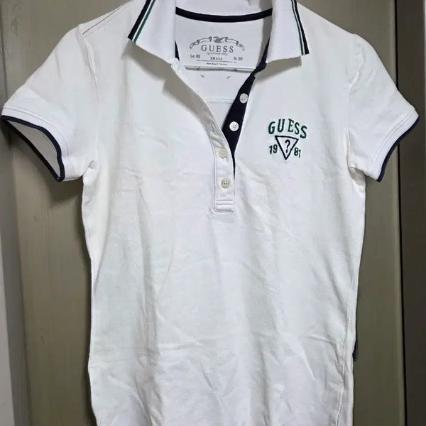 [BUNJANG] Guess White Polo T-Shirt Size S / 게스 화이트 카라티 S