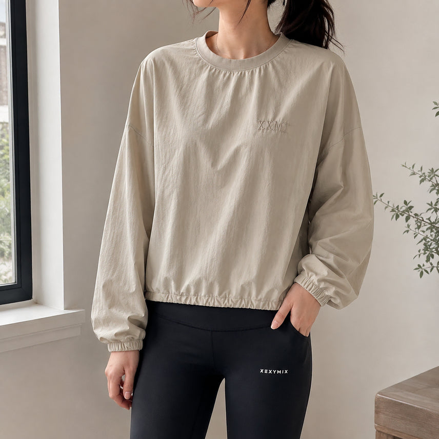 [BUNJANG] XEXYMIX Woven String Sweatshirt / [M]젝시믹스 우븐 스트링 맨투맨