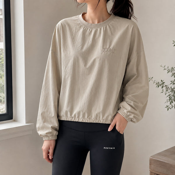 [BUNJANG] XEXYMIX Woven String Sweatshirt / [M]젝시믹스 우븐 스트링 맨투맨