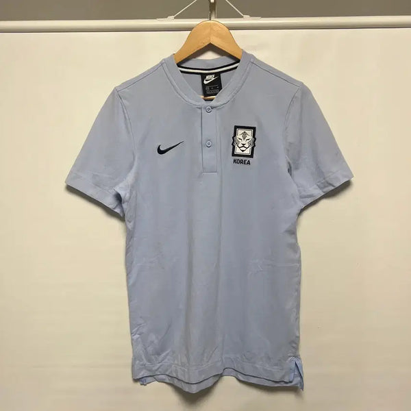 [BUNJANG] Nike Korea National Football Team 20-22 Coach Issued Henry-Neck Short-Sleeve T-Shirt (M) / [정품/M] 나이키 한국 축구 국대 20-22 코치 지급용 헨리넥 반팔 티셔츠
