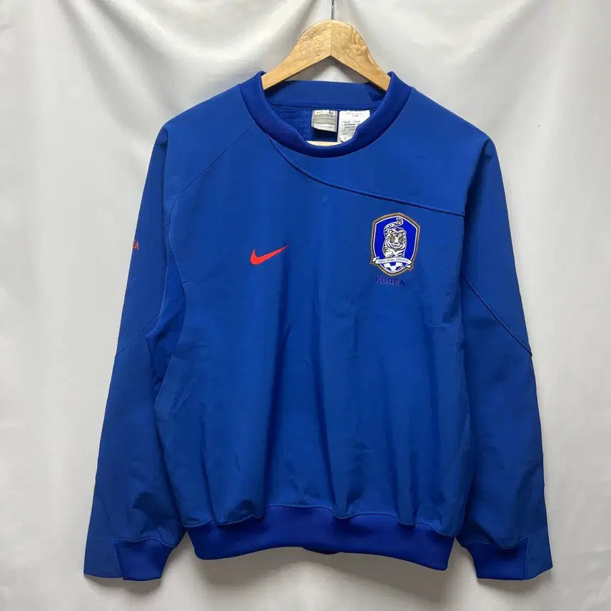 [BUNJANG] Nike Korea National Football Team 08-10 Training Blue Shell Top Warm-up (Size M) / [정품/M] 나이키 한국 축구 국대 08-10 트레이닝 블루 쉘탑 웜업