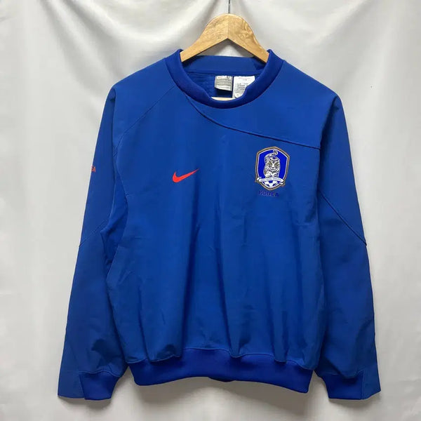 [BUNJANG] Nike Korea National Football Team 08-10 Training Blue Shell Top Warm-up (Size M) / [정품/M] 나이키 한국 축구 국대 08-10 트레이닝 블루 쉘탑 웜업