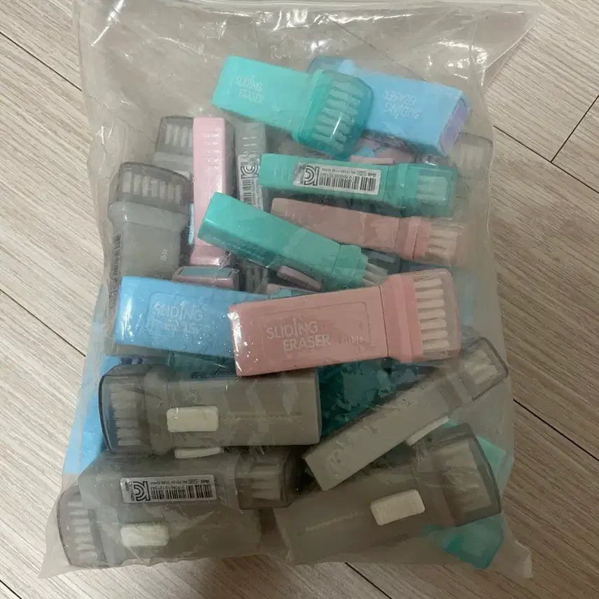 [BUNJANG] Sliding Eraser Pen-Type Brush Set / 슬라이딩 지우개 펜형 브러쉬 일괄