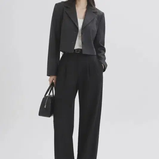 [BUNJANG] Gray Blazer (Free Size) / 그레이 여자 FREE 블레이저 O0870