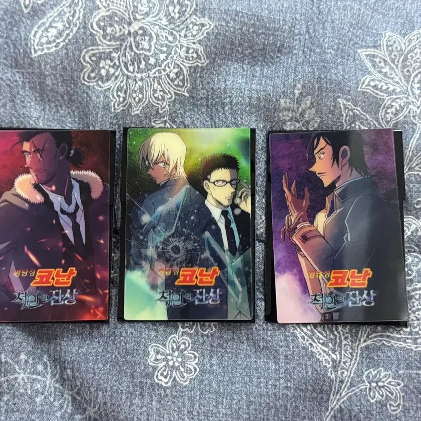 [BUNJANG] Detective Conan: The Scarlet Bullet Lenticular 3 Types / 코난 척안의잔상 렌티큘러 3종