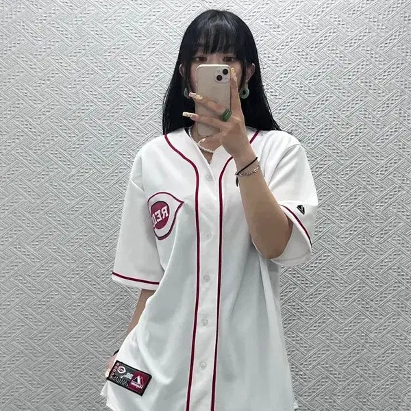 [BUNJANG] Majestic Cincinnati Reds Shin-Soo Choo Baseball Jersey Short Sleeve L / 마제스틱 레트로 신시내티 추신수 야구 유니폼 반팔 셔츠 L C13977