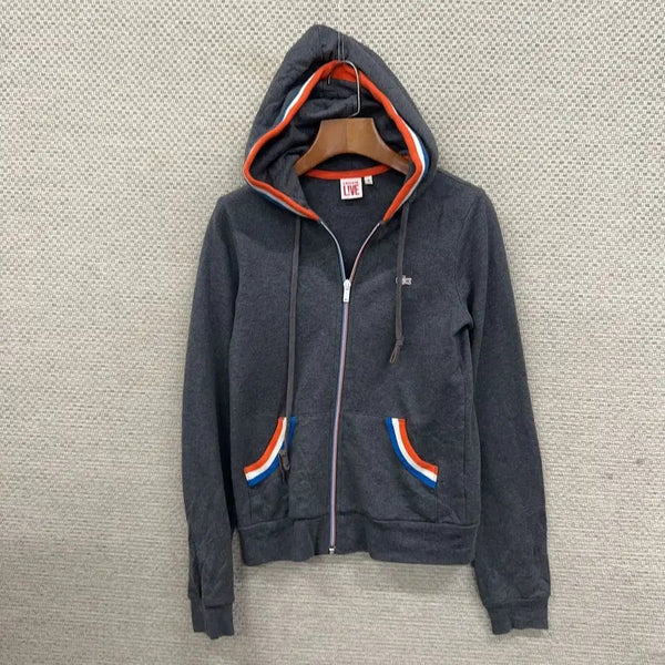 [BUNJANG] Lacoste Hooded Zip-Up Sweatshirt Size S / 라코스테 후드집업 S H00513