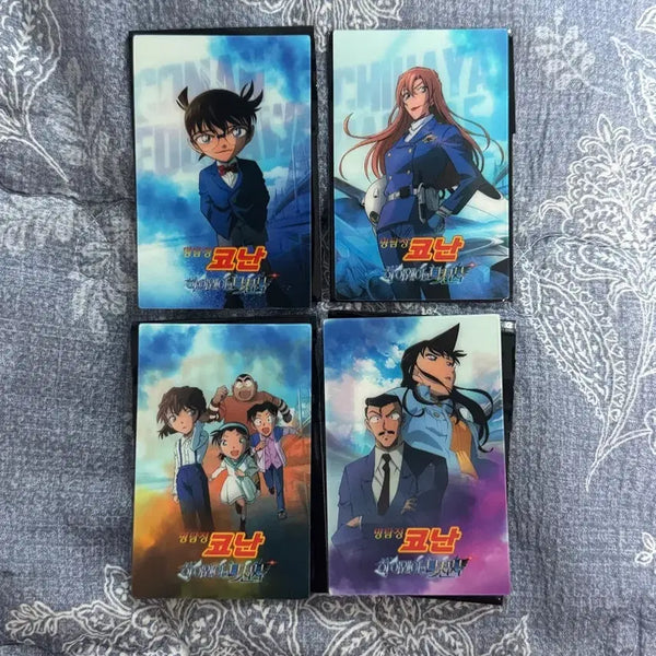 [BUNJANG] Detective Conan: The Million-dollar Pentagram Lenticular Card Set (4 Types) / 코난 하이웨이의타천사 렌티큘러 4종