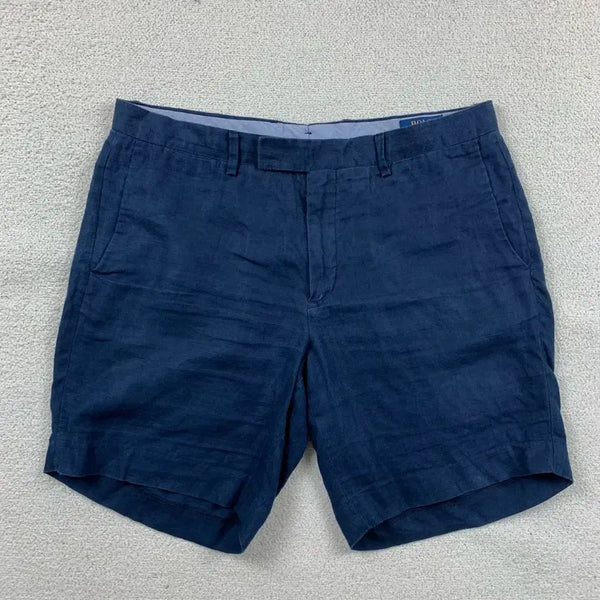 [BUNJANG] Polo Ralph Lauren Linen Shorts Navy 34 / 폴로 랄프로렌 린넨 반바지 네이비