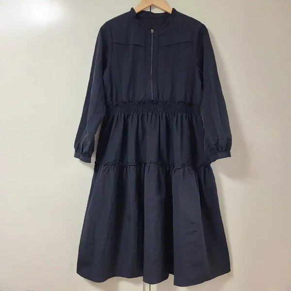 [BUNJANG] Tantan Basarak Layered Dress (Up to Size 66) / 탄탄바스락 캉캉 원피스 ~66반