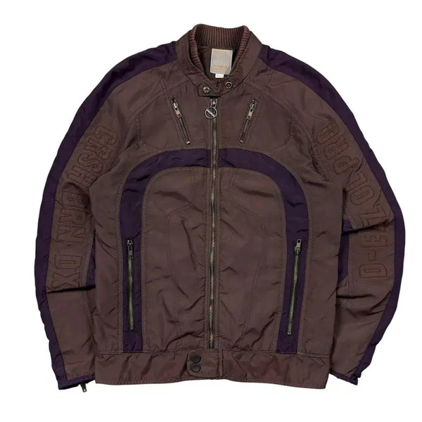 [BUNJANG] Diesel Brown Biker Jacket / 디젤 브라운컬러 바이커 자켓