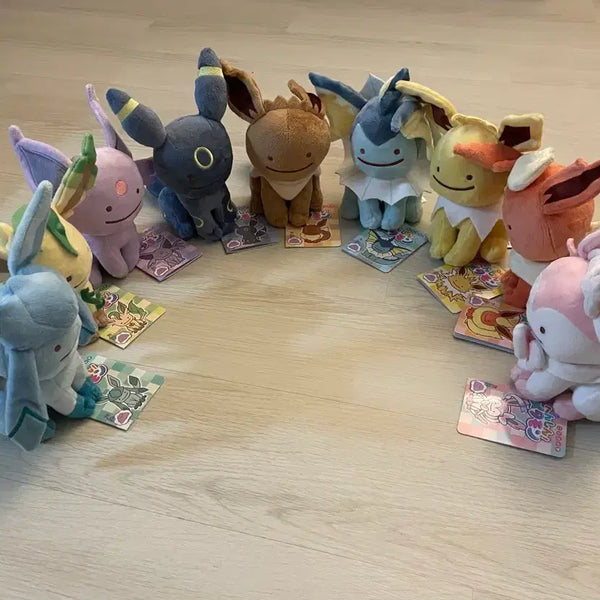 [BUNJANG] Pokemon Transform Ditto Eeveelutions 9-Piece Bundle Set / 포켓몬 변신 메타몽 이브이즈 9종 일괄 (블래키, 샤미드, 님피아, 부스터, 쥬피썬더, 이브이, 리피아, 글레이시아, 에브이)