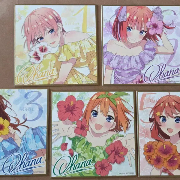 [BUNJANG] The Quintessential Quintuplets Shikishi Bundle Set / 일괄)오등분의 신부 색지