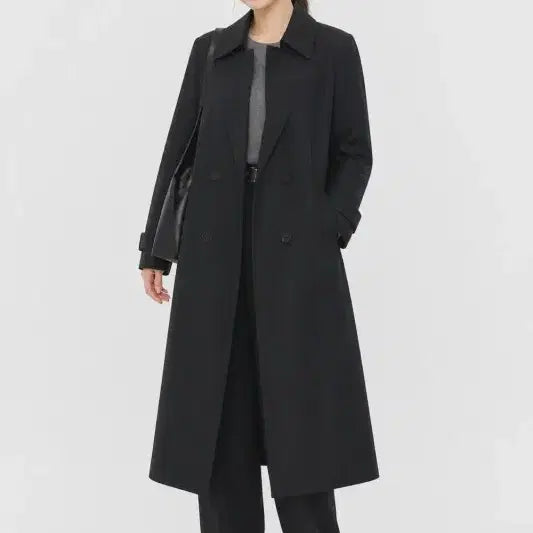 [BUNJANG] Derek Lam Black Women's Trench Coat / 데렉램 블랙 여자 M 트렌치 O0749