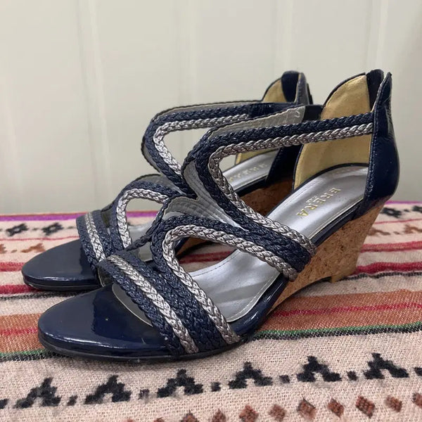 [BUNJANG] Brea Wedge Sandals Heels Summer Shoes 245 / 브레라 웨지 샌들 힐 여름구두 245 X03259
