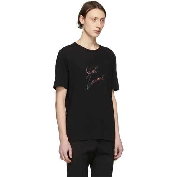 [BUNJANG] Saint Laurent Animal Logo Short Sleeve T-Shirt / 생로랑 애니멀 로고 반팔 티셔츠