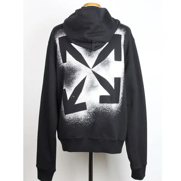 [BUNJANG] Off-White Stencil Arrow Long Sleeve Hoodie Black M / [정품/한정판] 오프화이트 스텐실 애로우 긴팔 후드티 블랙 M / 100