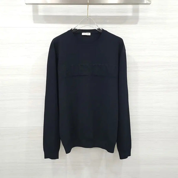 [BUNJANG] Valentino Garavani Logo Embossed Knit Black L / L / 발렌티노 가라바니 로고 엠보스 니트 블랙