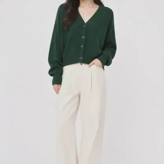 [BUNJANG] Green Women's Free Size Cardigan / 그린 여자 FREE 가디건 O0878