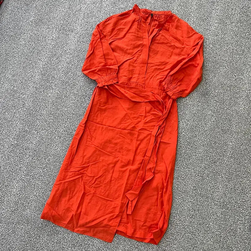 [BUNJANG] Benetton Linen Dress / 42 베네통 린넨 원피스 0818M2