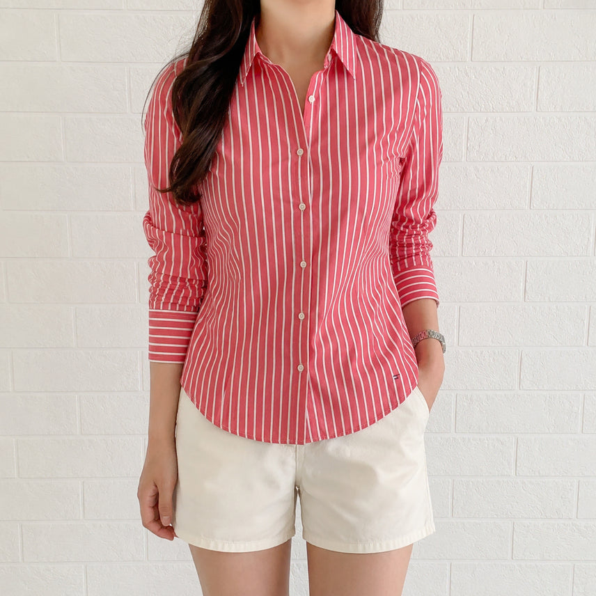 [BUNJANG] Tommy Hilfiger Striped Shirt Women's Size 55 / [55]타미힐피거 스트라이프 셔츠