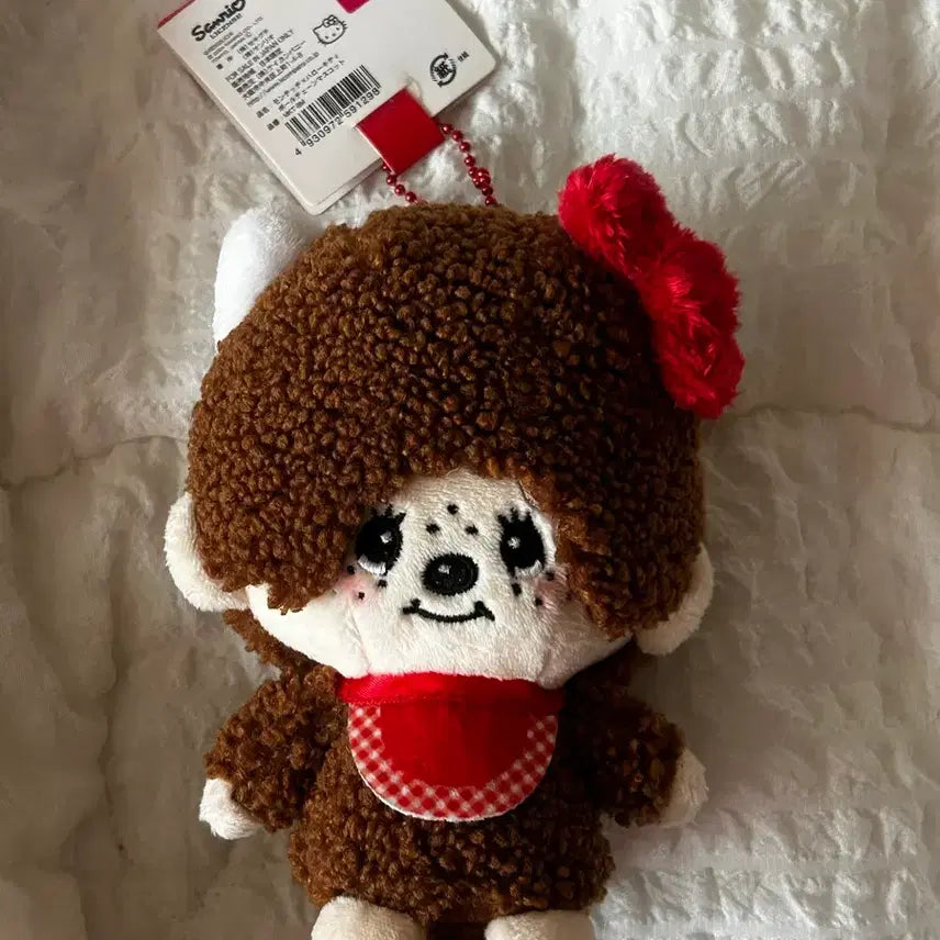 [BUNJANG] Sanrio Hello Kitty Monchhichi Collaboration Doll / 키티 몬치치 콜라보 인형 택포