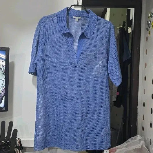 [BUNJANG] COS Blue Knit Polo Shirt XS / 182) COS 블루 니트 카라티 XS