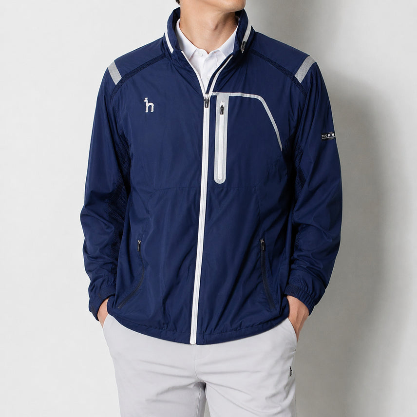 [BUNJANG] Hazzys Golf Lightweight Windbreaker Jacket Navy Men's 95 / [95]헤지스 골프 경량 바람막이 점퍼
