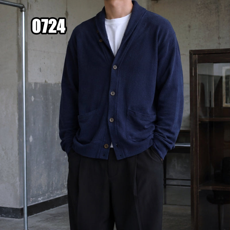 [BUNJANG] Polo Ralph Lauren Shawl Collar Cotton Cardigan Navy / L 폴로 랄프로렌 네이비 숄카라 코튼 가디건