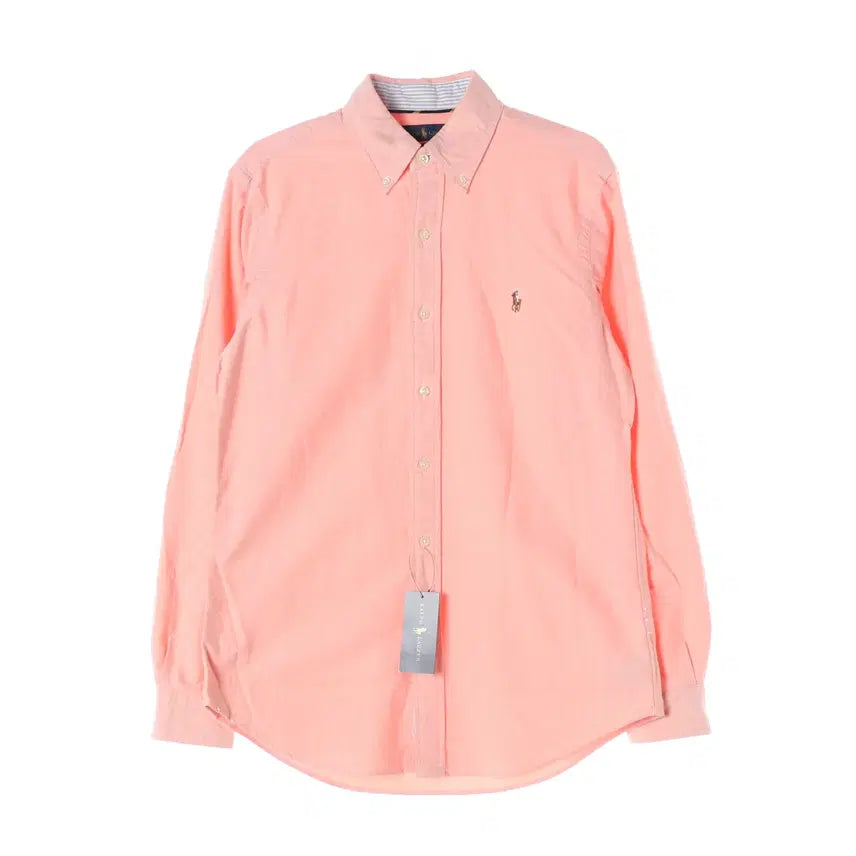 [BUNJANG] Polo Ralph Lauren Classic Fit Pony Embroidery Cotton Shirt - Peach Orange / (새상품) 폴로 랄프 로렌 클래식핏 포니 자수 코튼 셔츠 피치 오렌지