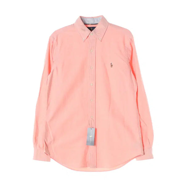 [BUNJANG] Polo Ralph Lauren Classic Fit Pony Embroidery Cotton Shirt - Peach Orange / (새상품) 폴로 랄프 로렌 클래식핏 포니 자수 코튼 셔츠 피치 오렌지