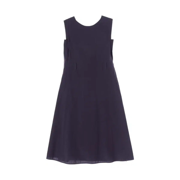 [BUNJANG] System 23SS Belted Sleeveless Long Dress Purple / 시스템 23SS 벨티드 슬리브리스 롱 원피스 드레스 퍼플