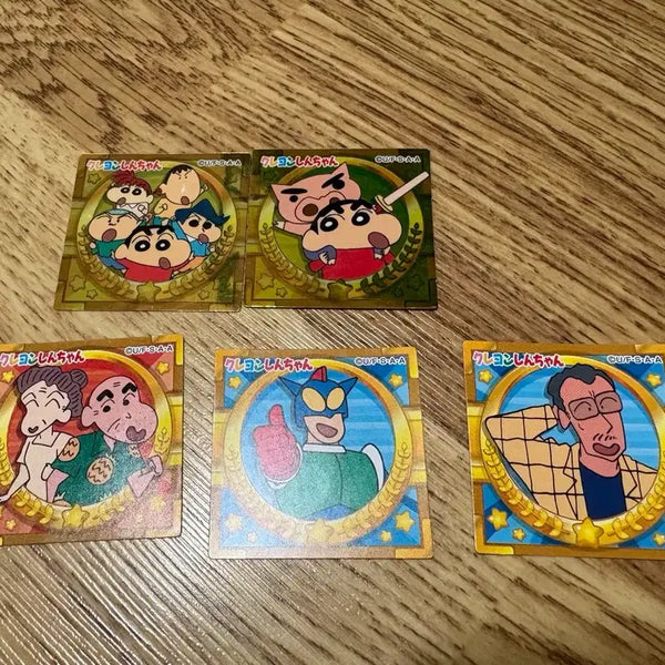 [BUNJANG] Crayon Shin-chan Chocobi Stickers 2015 Set (5 Types) / 짱구 2015 초코비씰 스티커 5종