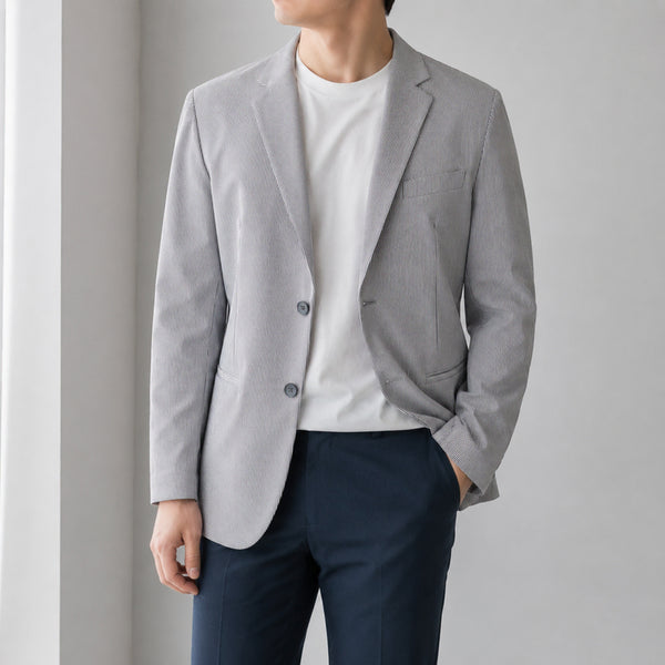 [BUNJANG] Chester Stripe Jacket / [95]체스터 스트라이프 자켓